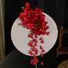 Grampo de Cabelo com Franja de Flor de Lírio-do-Vale Super Fada para Mulheres, Novo Estilo Chinês, Estilo Antigo, Acessórios de Cabelo Retrô, Cheongsam, Adorno de Cabeça da Dinastia Han, Acessórios de Floresta