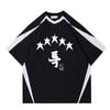 Plataforma quente fornecimento comércio exterior camiseta masculina grupo coreano crianças vadias camiseta estampada masculina manga curta camiseta retrô