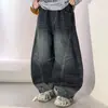 Pantalones vaqueros para niño, colección primavera/otoño 2026, estilo nuevo, para niños de talla mediana y grande, pantalones holgados y casuales para otoño, ropa de otoño de moda para niños