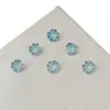 Nuevos Pendientes de Botón Mini Trébol 4*4mm Zirconia Chapada Color Gradiente, Artículo Caliente de Transmisión en Vivo, Mismo Estilo que en Xiaohongshu