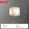 Luminária de parede para cabeceira de quarto de mármore transfronteiriça, luminária de parede de designer criativo nórdico para sala de estar, escritório de vendas, saguão, hotel