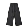Pantalones Anchos de Cintura Alta Nuevos para Mujer 2025, Pantalones Casuales Sueltos y Fluidos de Longitud hasta el Suelo, Pantalones Rectos Elásticos de Primavera y Verano