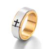 Anillo de descompresión de acero de titanio giratorio para hombre, joyería popular de Amazon transfronteriza, venta al por mayor