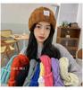 Gorro de Punto Clásico Explosiones Gorro con Protección para Orejas Cara Pequeño Lindo Gorro Circunferencia de Cabeza Grande para Mujer Explosiones Color Caramelo Gorro de Invierno