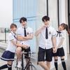 [mais dez] verão crianças grandes camisa de manga curta terno uniformes escolares primários e secundários roupas de performance diária atacado