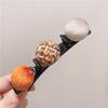 Nova bola de cabelo quebrado artefato de cabelo dispositivo de trança de cabelo textura franja gancho de cabelo lado pequeno estilo perfumado clipe bico de pato cocar grampo de cabelo