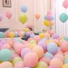 Atacado de Balões Cor Macaron Espessado à Prova de Explosão Loja de Shopping Evento Decoração de Cena Arranjo de Aniversário Várias Cores