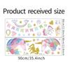 Nuevo LD96223 dibujos animados sueño unicornio arcoíris estrella habitación infantil jardín de infantes decoración de pared pegatina de pared