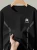 Novedades Primavera y Otoño 2026 Camiseta de Manga Larga con Cuello Redondo para Hombre Camiseta Elástica de Capa Base Ropa de Primavera y Otoño Sudadera con Capucha