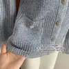 Chaqueta estilo Chanel pequeña para mujer en otoño, joven de familia rica, pequeña burguesa, bordado rico, botones de pedrería, cárdigan de punto, top de punto de manga larga, talla única