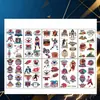 Amazon Transfronterizo Producto Nuevo Super Bowl Fútbol Americano Pegatinas Dibujos Animados Graffiti Equipo Deportivo Pegatinas de Tatuaje para Hombres