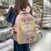 Mochila escolar de dibujos animados de chica linda transfronteriza, estilo japonés y coreano, para estudiantes de secundaria, de gran capacidad y alto valor.
