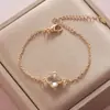 Retención de Color Galvanizado Ojo de Diablo Trébol de Cuatro Hojas Ojo de Diamante Pulsera Moda Femenina Simple Comercio Electrónico Transfronterizo Joyería Comercio Exterior