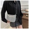 Full Diamond Bag Feminino 2024 Primavera Novo High-end strass cadeia ombro Crossbody Bag casual Ins Small Square Bag