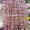 Ágata Ojo de Tigre de 8 mm Lapislázuli Cristal Rosa Cuatro Hojas Facetado Cuentas Sueltas Pasador de Pelo DIY Accesorio para el Cabello Pulsera Collar Cuentas