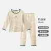 Conjunto de ropa interior térmica de otoño para niños, algodón puro, ropa de casa cálida, conjunto de manga larga para estudiantes de secundaria, oferta especial de liquidación