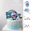 Decoración de pastel de cumpleaños Doraemon Doraemon Hello Kitty decoración cabeza que se mueve Día del Niño celebridad de internet