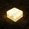 Fabricante Mais Vendido Luzes Subterrâneas 4 LEDs Pátio Casa Jardim Gramado Luzes Solares Tijolo de Gelo Luzes de Paisagem Externa