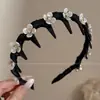 Faixa de Cabeça Floral Dentada Doce para Mulheres, Uso Diário ao Ar Livre, Faixa de Cabelo com Fita Superior de Caveira Alta, Prendedor de Cabelo Integrado, Acessório de Cabelo