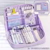 Estuche para Lápices de Gran Capacidad de 12 Compartimentos para Niñas, Estuche para Lápices de Estilo Nuevo, Caja de Papelería de Alto Valor Estilo Ins para Estudiantes Mujeres, Adecuado para Estudiantes de Secundaria