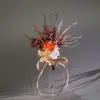Copas de Champaña de Aspecto Elegante para Bodas y Compromisos Decoradas con Flores Inmortales, Escenas de Brindis de los Recién Casados, Accesorios para Sesiones de Fotos, Artículos Pequeños