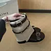 Sandalias romanas caladas para mujer con plataforma interior, botines nuevos 2026, sandalias de verano estilo francés con hebilla de cinturón