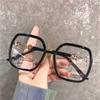 Montura de gafas para miopía extragrande color té con leche para mujer con lentes graduadas estilo coreano moderno para cara grande adelgazante Montura de gafas de celebridad de internet para hombre