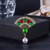 Broche Elegante Estilo Chino de Alta Gama, Exquisitos y Modernos Accesorios para Cheongsam y Dinastía Han, Ramillete, Pin de Verano Anti-Exposición