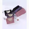 2023 nuevo otoño e invierno de terciopelo ropa de otoño pantalones largos traje de ropa interior térmica para mujer talla grande cuello alto medio camisa básica
