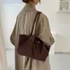 Bolso tote de ante, estilo coreano, gran capacidad, para mujer, nueva colección otoño/invierno 2026, bolso de hombro retro para el día a día