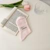 Otoño Nuevo Estilo Calcetines Sueltos Lisos Serie Polvo para Niña Primavera Tubo Mediano Antibacterianos Estilo Japonés Rosa Combinan con Todo Color Sólido Calcetines de Luna