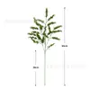 Hojas de apio artificiales de plástico de tallo largo, hojas verdes artificiales grandes estilo Milán, arreglo floral de fondo para boda, flores de decoración de boda