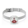 Pulsera de Aromaterapia Pulsera Hebilla para Aceite Esencial Hebilla de Acero de Titanio Reloj Ajustable con Pulsera Árbol de la Vida Fábrica Outlet