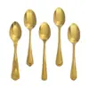 Cuchara de Acero Inoxidable Cuchara de Postre para el Hogar Cucharilla de Té Cuchara de Restaurante Hotel Cuchara para Hielo Cuchara de Postre Cuchara para Helado Cuchara