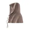 Venta al por mayor de fábrica 100% Cachemir Transfronterizo Otoño/Invierno Nuevo Gorro Bufanda Integrado Cuello Grueso Calentador de Cabeza Cubre Cabeza Gorra