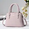 Bolso de mujer de color liso, elegante, simple, gran capacidad, bolso de mano para madre de mediana edad, bolso cruzado, regalo