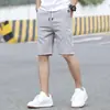 2026 Verano Hielo Fino Seda Casual Pantalones Cortos Sueltos Ajustados Rectos de Longitud Media Pantalones para Hombre de Moda Versátiles Pantalones de Cinco Puntos