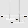 Lâmpada Escandinava Elegante Simples para Sala de Estar Quente Quarto Estudo Jantar Lustre Modelo Criativo Sala Ferro Linha Geométrica Lâmpada