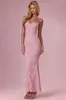 Vestido de Estilo Socialité Transfronterizo Europeo y Americano con Tirantes Finos, Falda Sirena, Aplique Tridimensional, Estampado Floral con Cuentas y Corte Ceñido