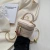 Bolso de Cadena Acolchado de Comercio Exterior para Mujer Primavera y Verano 2025 Nueva Moda Nicho Bolso Bandolera de Hombro Único Bolso Cubo Caja