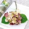 Hortensia Artificial Mini de Tallo Corto con Cáscara de Cacahuete, Flores Artificiales para el Hogar, Flores Falsas para Decoración de Bodas, Accesorios de Fotografía para el Hogar