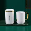 Nuevo Set de Tazas para Enjuague Bucal Chapadas en Oro para el Hogar, Práctico para Viaje en Pareja, Caja para Pasta de Dientes, Almacenamiento de Pasta de Dientes, Set de Lavado para Viaje