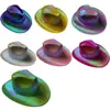 Fiesta de Carnaval de Halloween Sombrero Compuesto de Ala Ancha Perlado Rosa Sombrero de Vaquero Fantasía Estilo Occidental