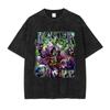 Camiseta Joker Hip Hop Vintage Lavada Película Old School Tops t