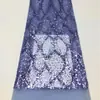 Tela de importación en stock bordada con lentejuelas y cuentas para vestidos de novia, trajes de escenario para actuaciones, vestidos de moda y bolsos