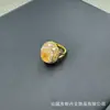 Novo Anel de Pedra Tianhe Gema Bruta Natural Citrino Personalizado Anel com Pedra Original Fornecimento Transfronteiriço Atacado