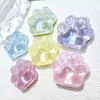 Acessórios de Resina Brilhantes Gatinho Fofo Garra de Gato Joias DIY Artesanal Grampo de Cabelo Chaveiro Pingente Acessórios Pacote de Material de Produção