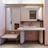 Hanting 3.51 Habitación de Hotel Habitación Estándar Juego Completo de Canapé de Cama, Mesita de Noche, Escritorio, Silla de Escritorio, Gabinete de Té, Lote de Fábrica Original