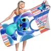 Toalla de Playa para Niños Stitch, Toalla de Baño, Material de Microfibra Absorbente, Secado Rápido y Resistente a la Arena, Estilo Popular de Exportación Transfronteriza