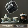 Taza de Té de Vidrio Roja con Tapa Olla Grande Individual No Caliente para una Persona Juego de Té Kung Fu Tetera de Color Bajo Esmalte
